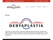 Tablet Screenshot of derya-plastik.com